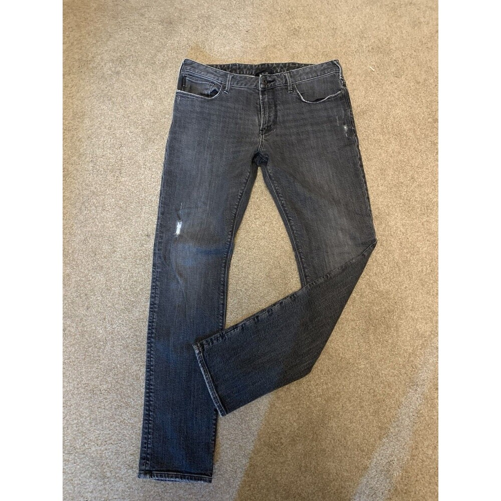 Emporio Armani Men’s Slim Fit Jeans 32 X 32 Charcoal Distressed